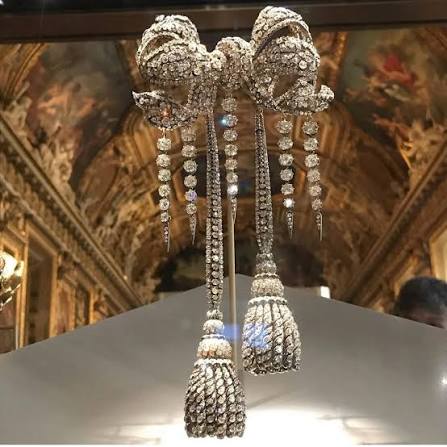 Splendid Napoleon III Period Natural Pearl Drop Brooch 6.11ctw Diamonds GIA Certified