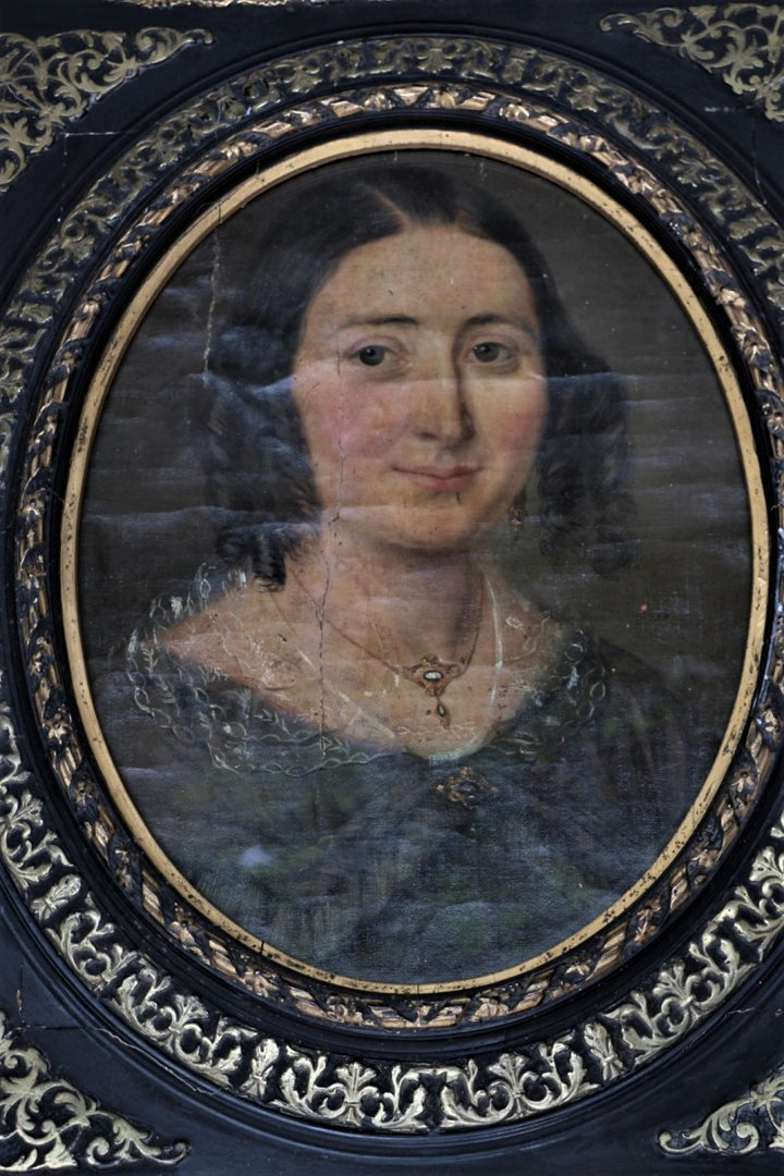 HOLD FOR J 🌸 Superb French 18ct Ruby and Natural Pearl Collar c. 1855