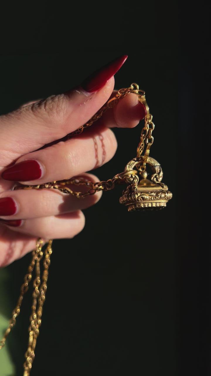 Extremely Rare Latching Fob with Secret Compartment