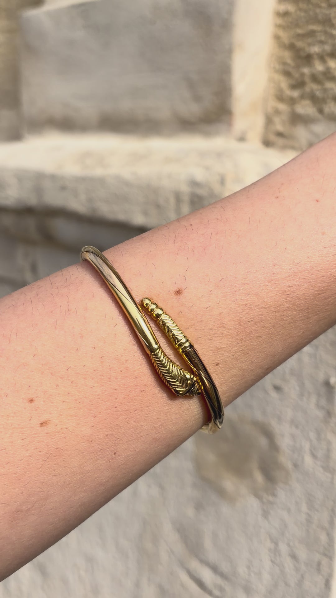 Tritone Snake Bangle in 18ct Circa 1970