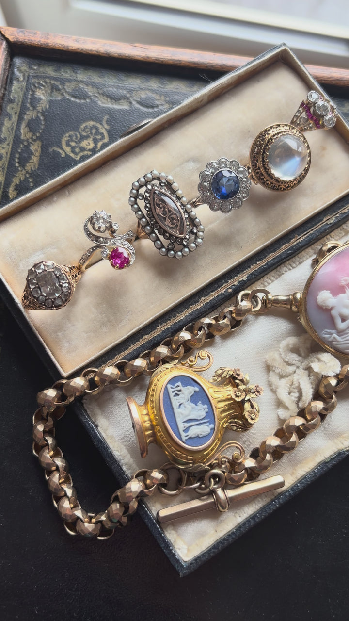 Archaeological Revival Wedgewood Cameo Brooch of the Charles X Period C. 1830