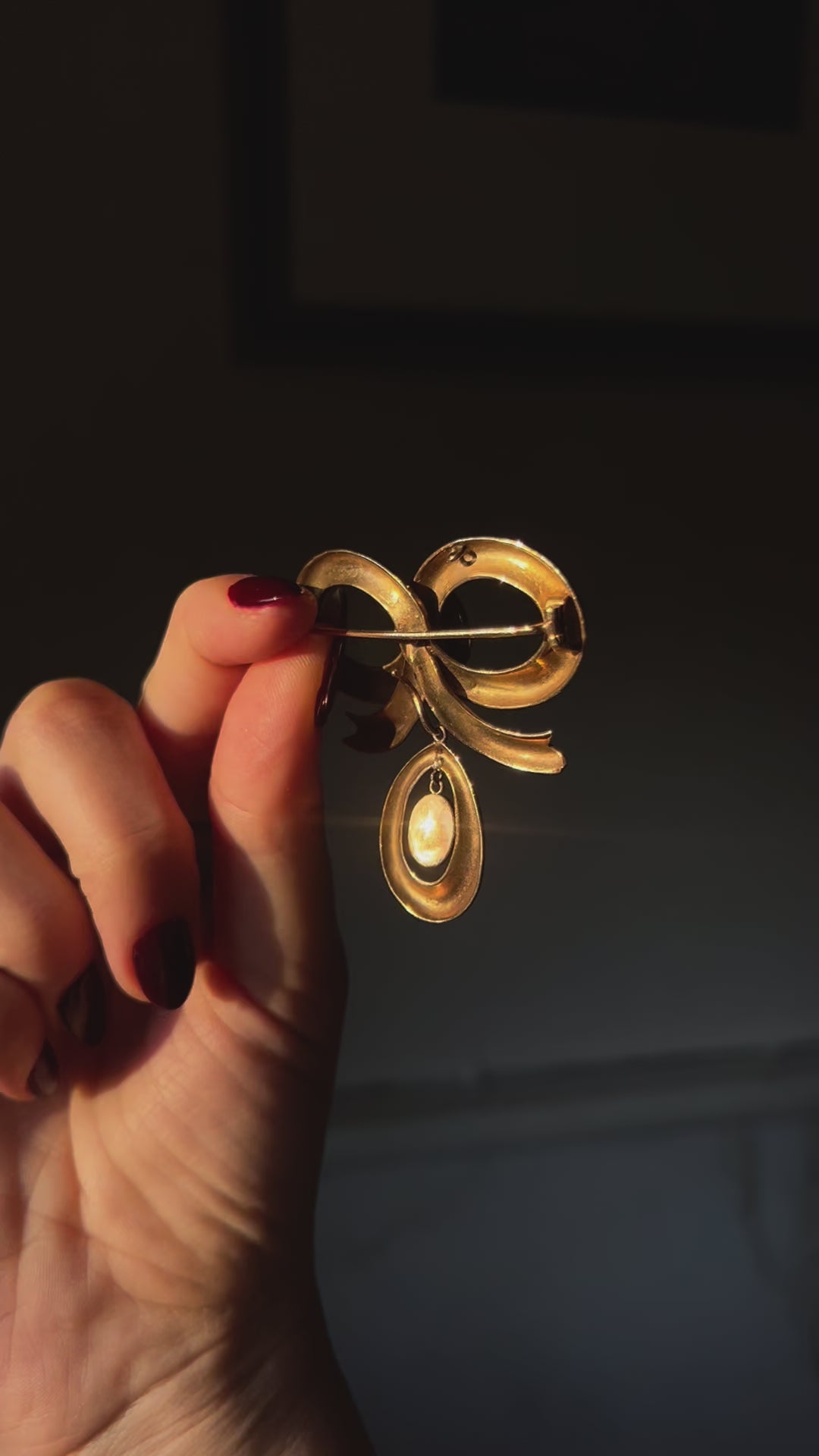 Massive Garnet Cabochon Bow