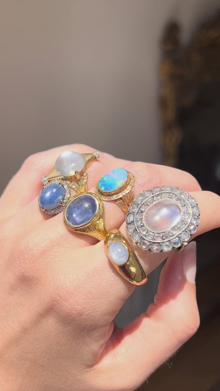 Remarkable Boulder Opal Conversion Ring | 14ct & 10ct Yellow Gold | Antique Setting