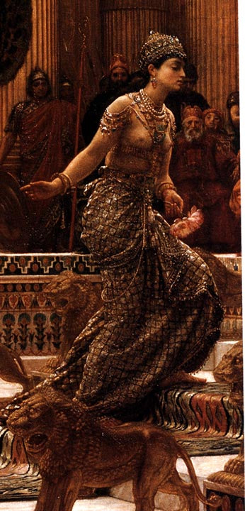 Exceptional French 18ct Art Nouveau Goddess Brooch 'Queen of Sheba'