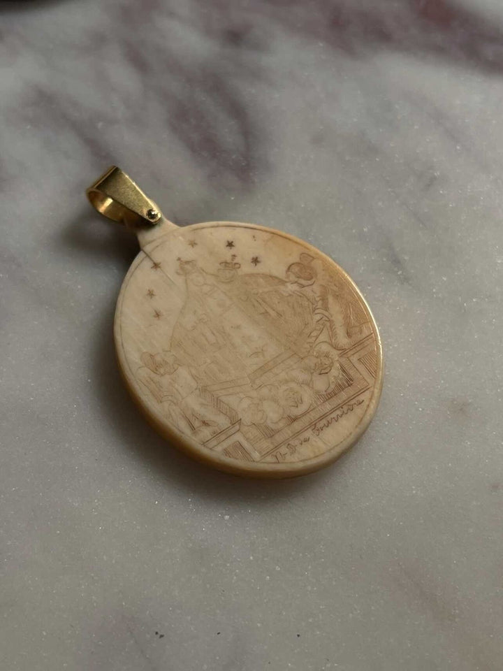 16th Century Madonna Pendant *Include Ivory Ribbon*