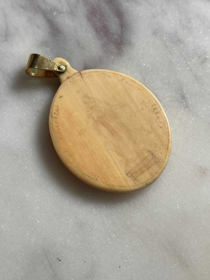 16th Century Madonna Pendant *Include Ivory Ribbon*