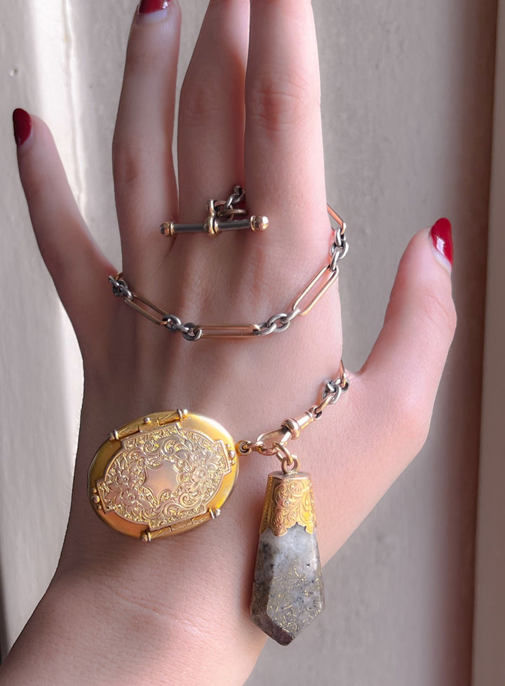 Rare 19th C Locket in 15k