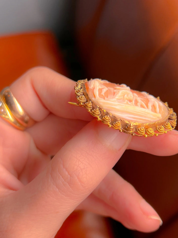 Rare Georgian Cameo of Mars + Venus at Vulcan’s Forgr