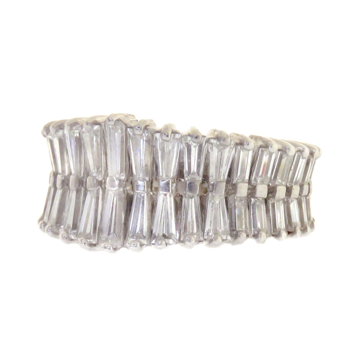 Spectacular Retro Diamond Tapered Baguette Band 3.20ctw