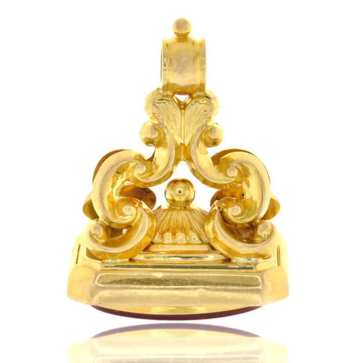 Superb 9ct Carnelian Fob Circa 1930