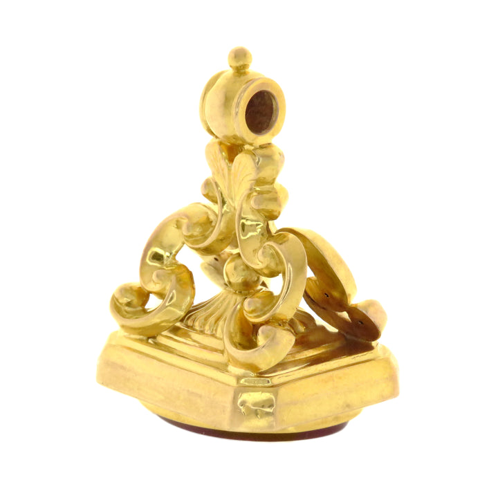 Superb 9ct Carnelian Fob Circa 1930