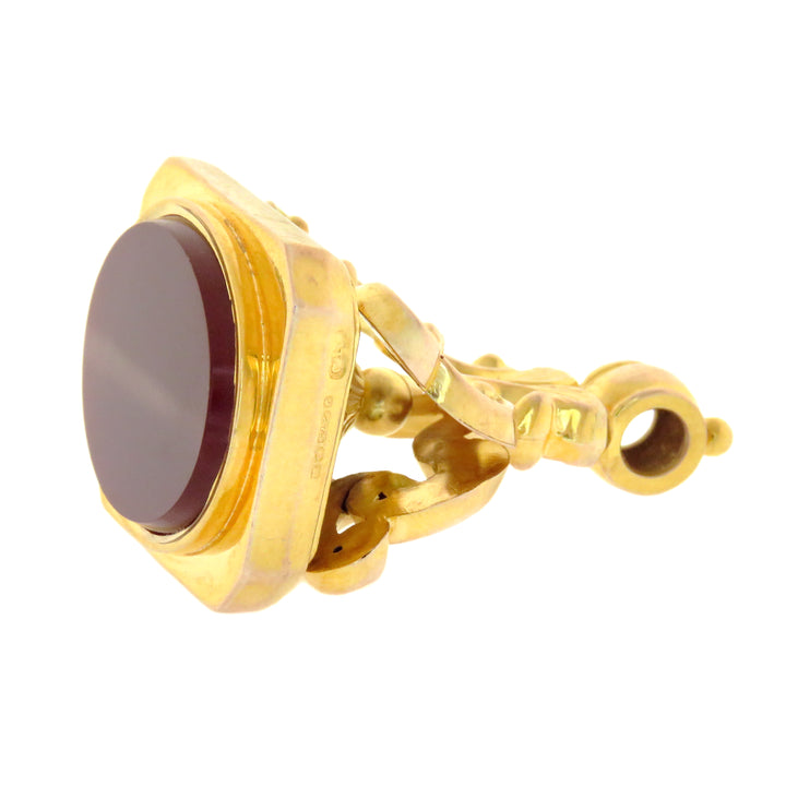 Superb 9ct Carnelian Fob Circa 1930