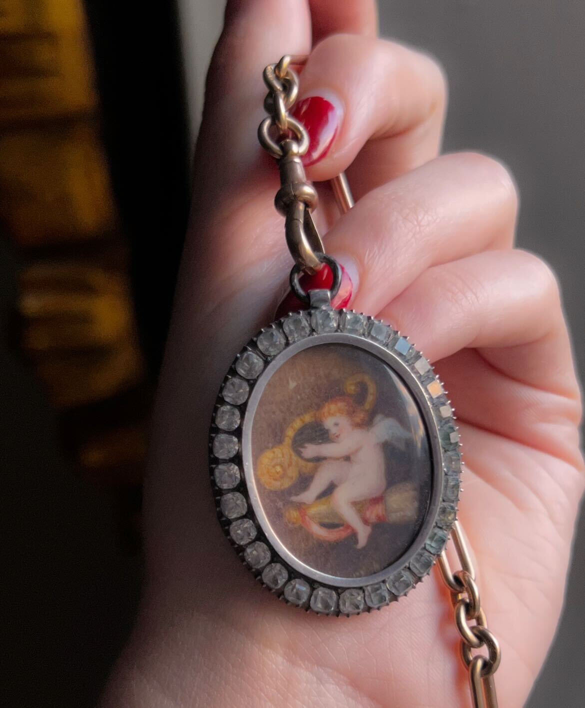 Extremely Rare Early 19th century Cupid with Quiver Locket