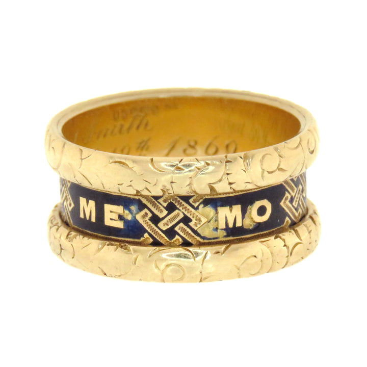 18k Memorial Band Honoring Richard Smith 1869