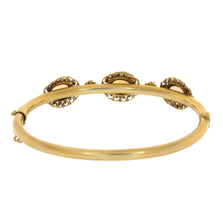 Australian Opal & Diamond Bangle