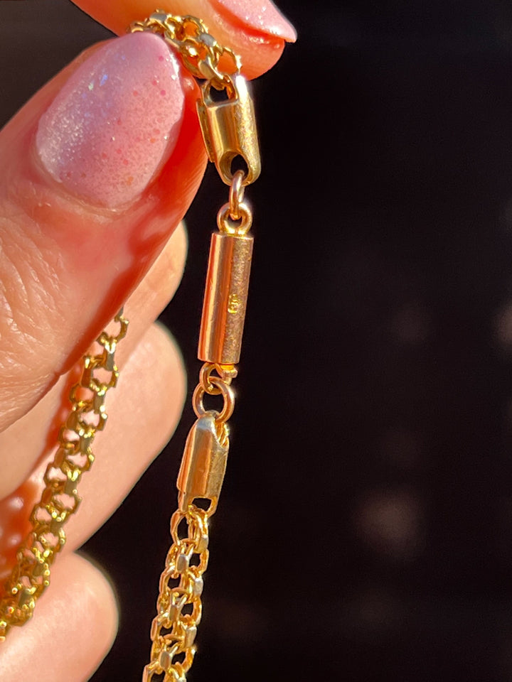 JUST PENDANT Pink Paste, Amethyst, Diamond and Pearl Lavaliere Necklace