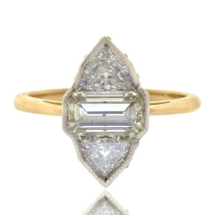 18ct & Platinum Marquise de Pompadour Ring 2.08ctw