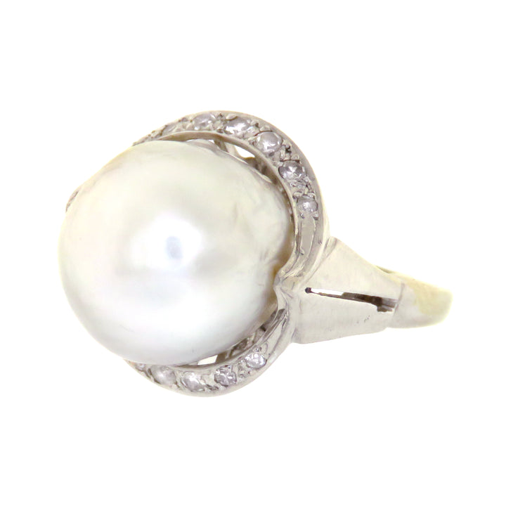 Hold for E⚡️18ct Saltwater Pearl Ring with GIA Report