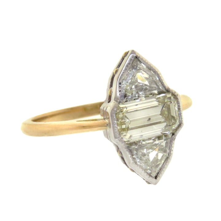 18ct & Platinum Marquise de Pompadour Ring 2.08ctw
