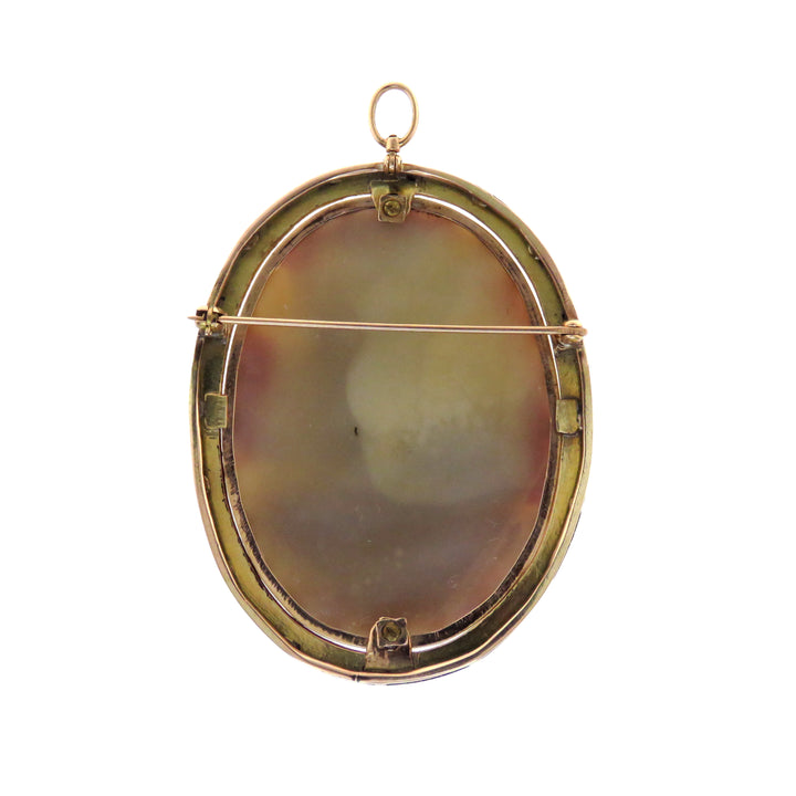 15ct Trojan Soldier Hardstone Cameo Brooch/Pendant