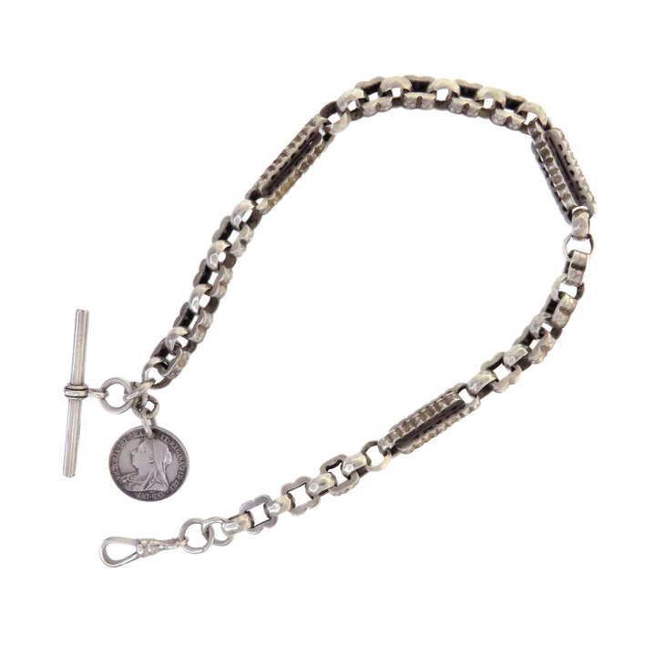 Rare Victorian Station Chain in Sterling