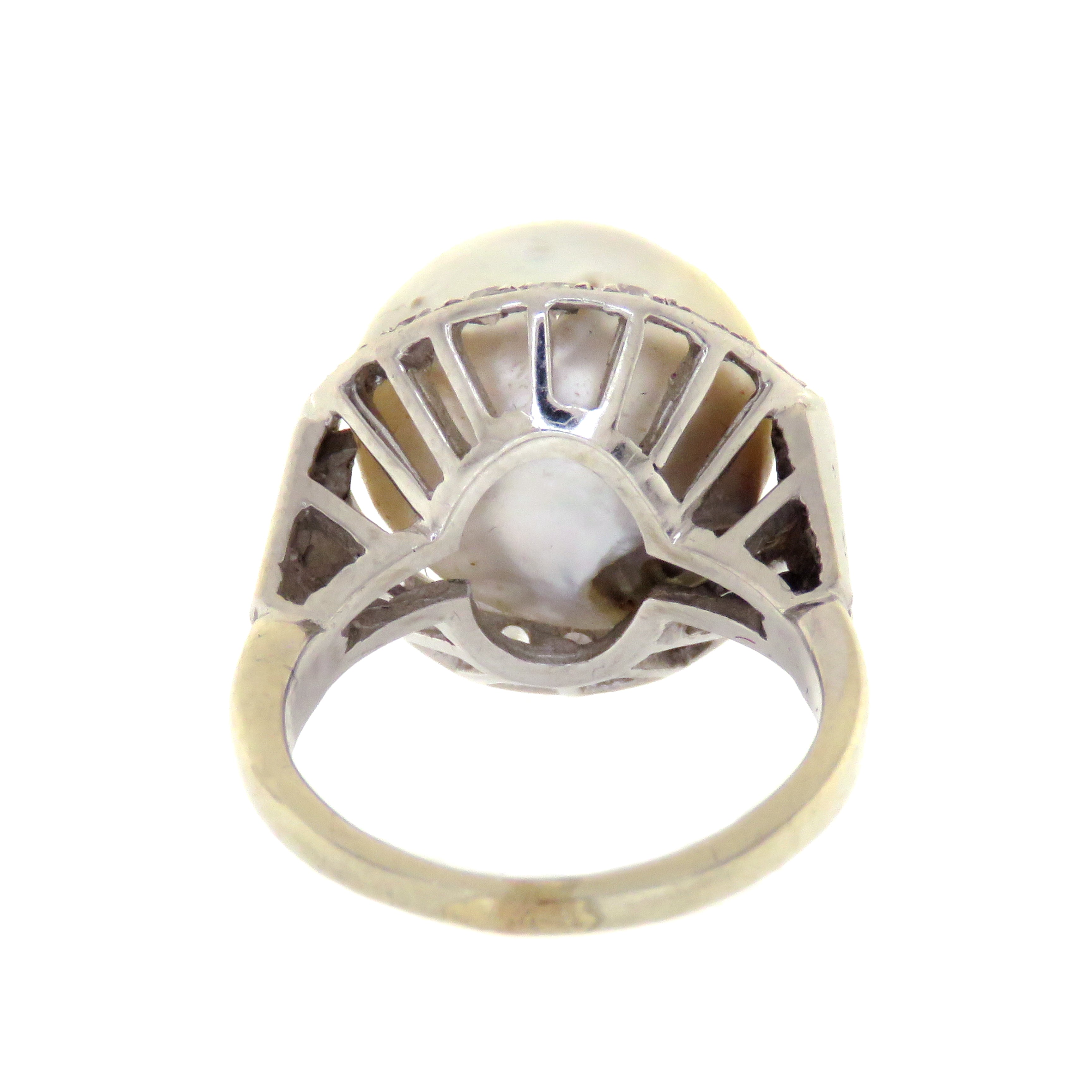 Hold for E⚡️18ct Saltwater Pearl Ring with GIA Report