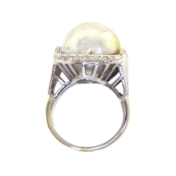 Hold for E⚡️18ct Saltwater Pearl Ring with GIA Report