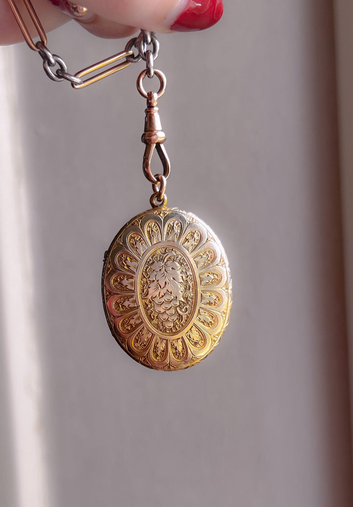 Rare 19th C Locket in 15k