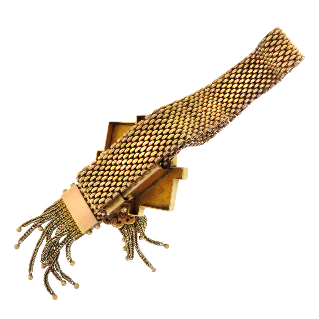 14k Aesthetic Movement Double Tassel Bracelet