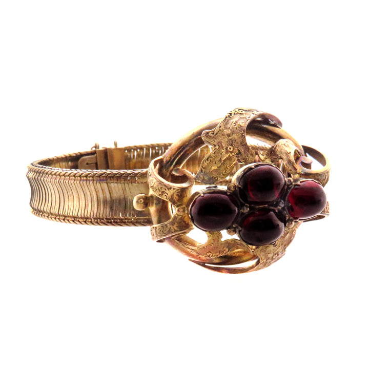 14ct American Garnet Carbuncle Bracelet
