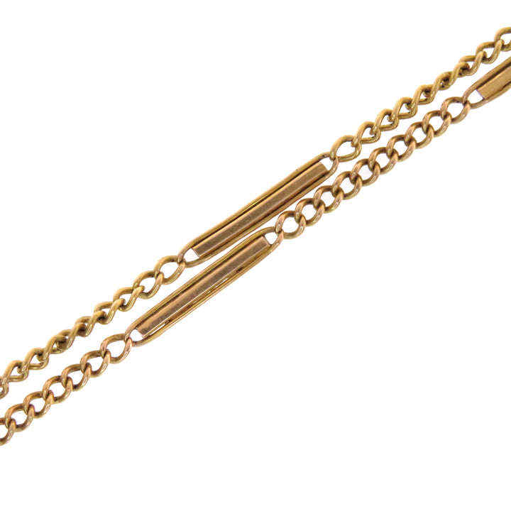 Hold for S ⚡️14k Pink Gold Art Deco Chain