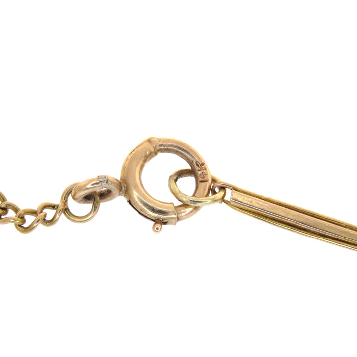 Hold for S ⚡️14k Pink Gold Art Deco Chain