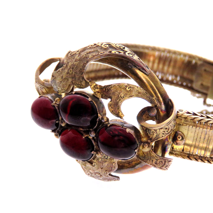 14ct American Garnet Carbuncle Bracelet
