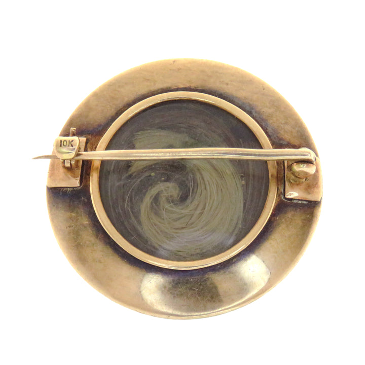 *Hold for M* Amethyst & Diamond Circle Brooch 1860