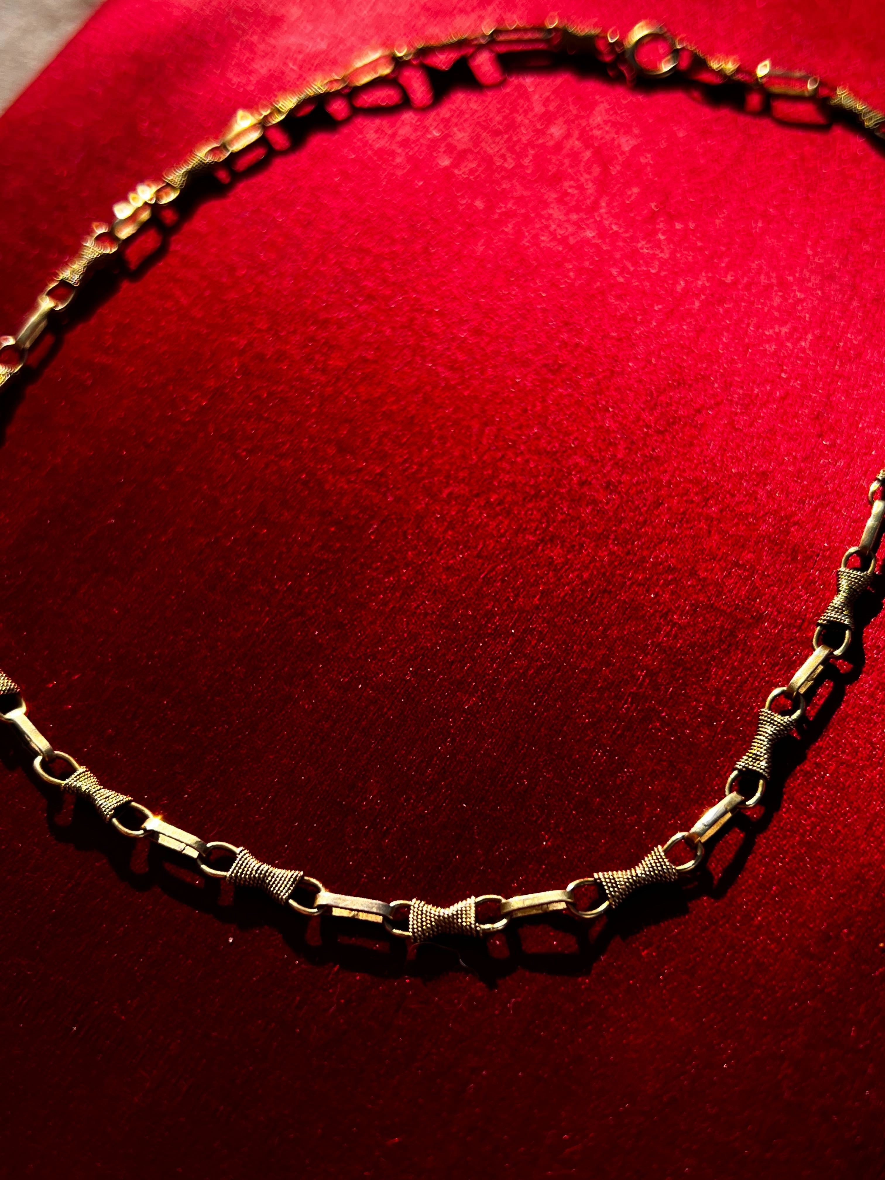 Early 20th C Etruscan Style Chain in 14k