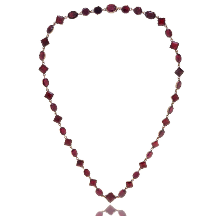 Important Georgian Garnet Rivière in 15k