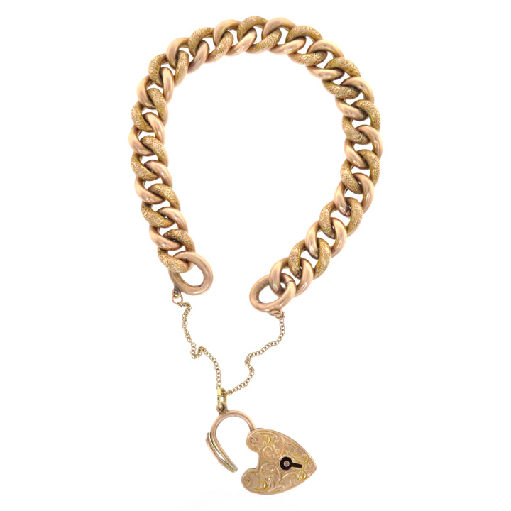 9k Padlock Bracelet w/ Embelished Links *Include Baci Chocolates*