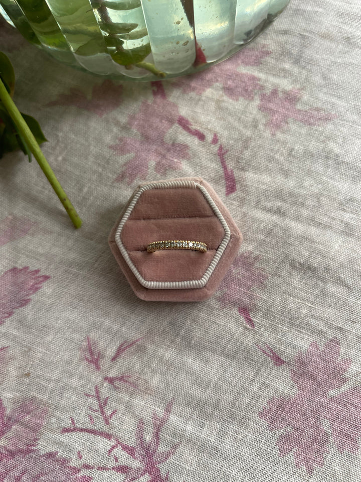 14K Diamond Eternity Band