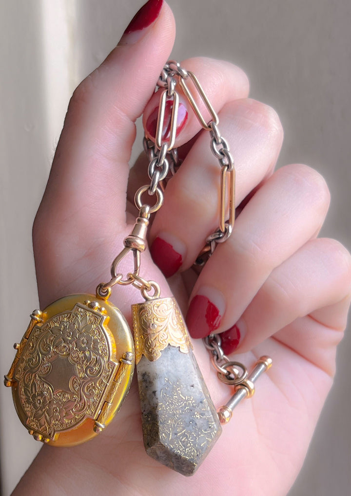 Rare 19th C Locket in 15k