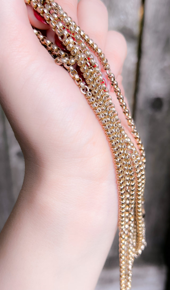 59" Star Patterned Long Guard Chain