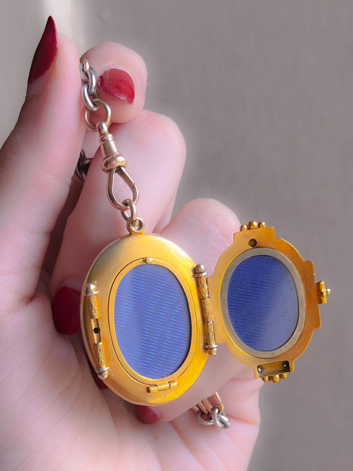 Rare 19th C Locket in 15k