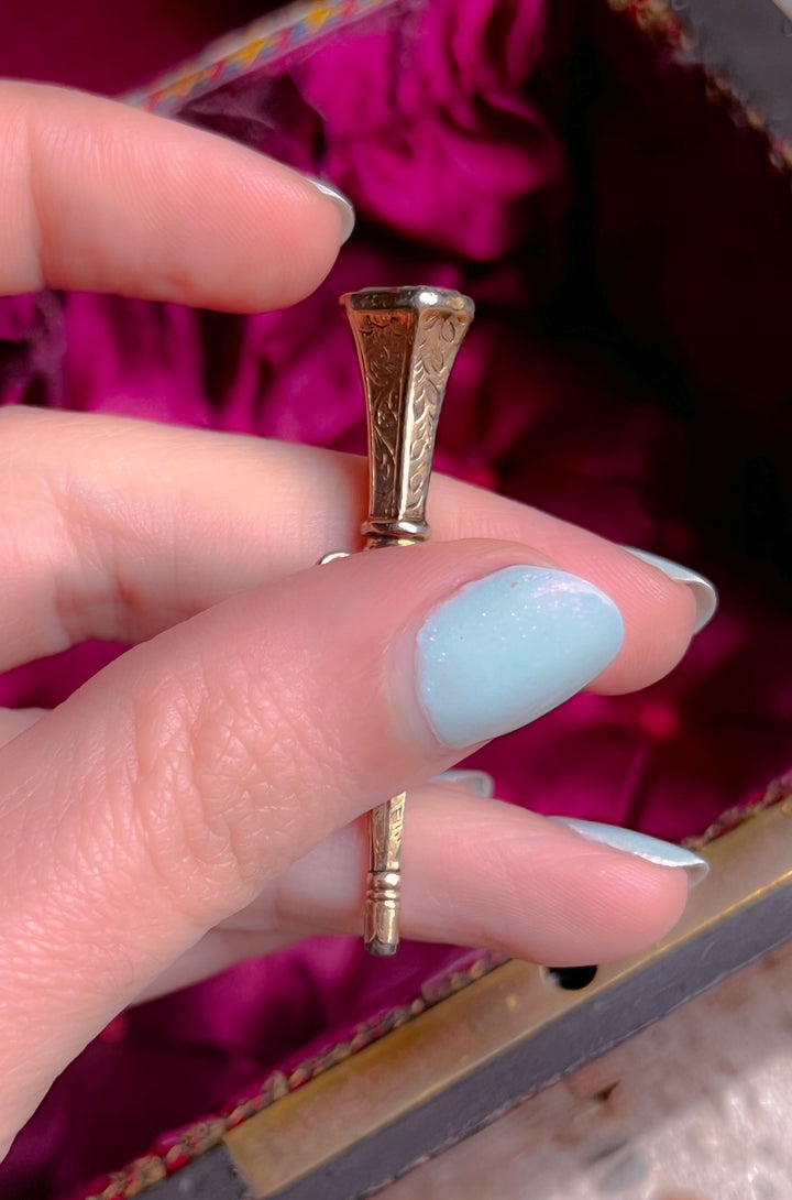 Trumpet Fob in 9k Circa 1820
