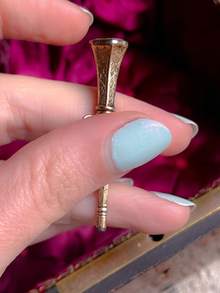 Trumpet Fob in 9k Circa 1820