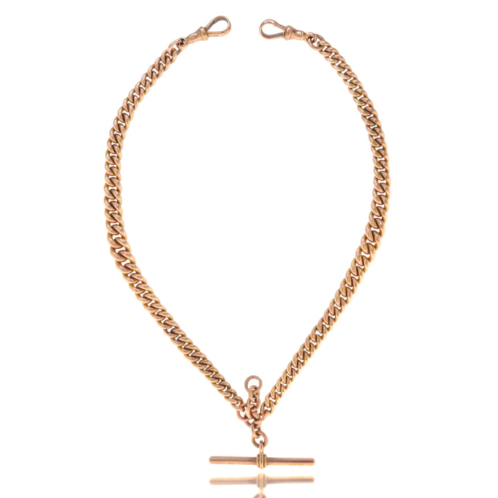 15.25" 9K Victorian T-Bar Chain 61g