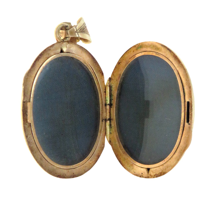 Victorian Portrait Locket of an 18th C Woman with Rose Diamonds