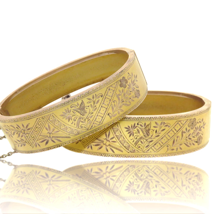 14ct Wedding Bangles / Bracelets c. 1860