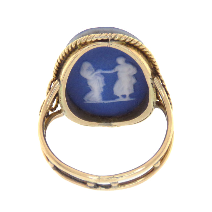 14k Wedgewood Cameo Ring