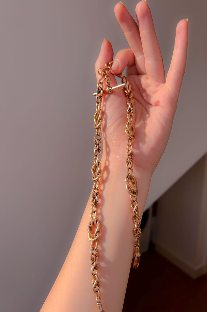 Outrageous 9k Gold Albert Chain