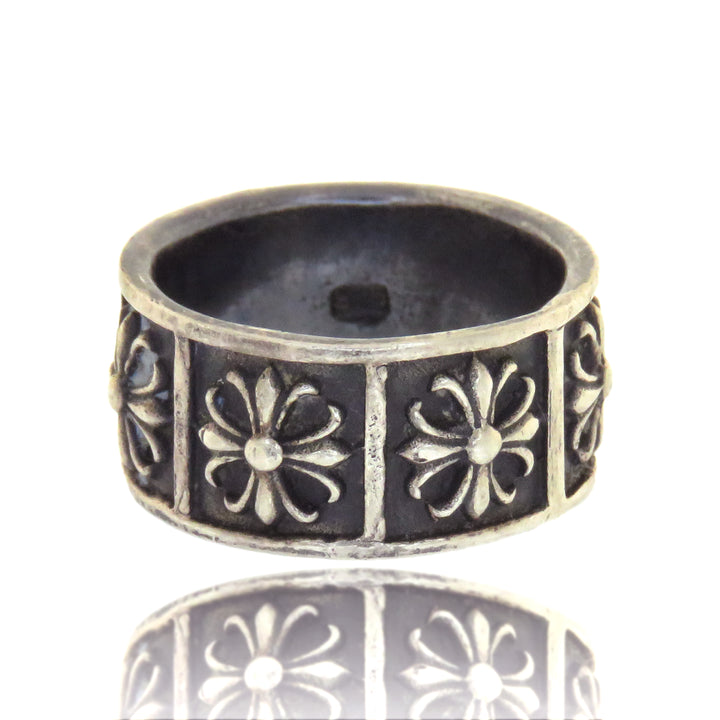 Maltese Cross Sterling Silver Band *