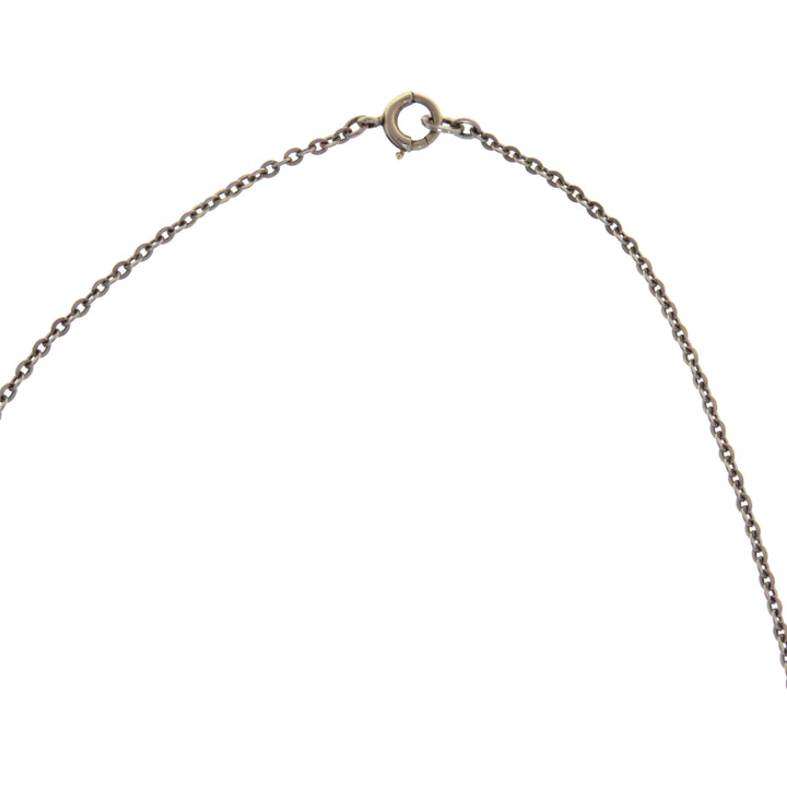 14k Art Deco Long Guard Aquamarine Chain